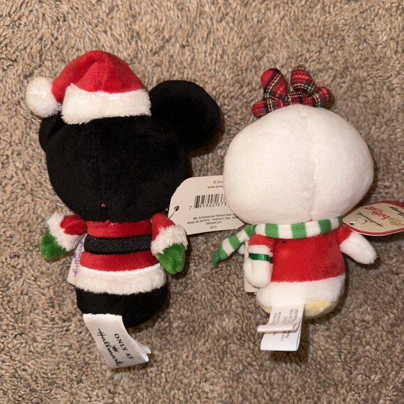 Disney Ltd Edition Mickey Mouse & Daisy Hallmark Christmas Itty Bittys 5” NWT - Picture 4 of 4